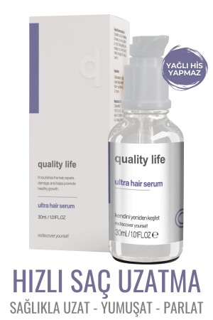 Ql Hızlı Saç Uzatma Serumu ( Ultra Hair Serum ) Hızlı Saç Uzatan Yardımcı Yağlar Serisi - 3