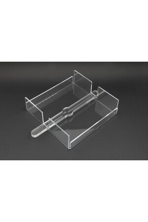 Quadratischer Serviettenhalter aus transparentem Plexiglas Badezimmer-Organizer 18x18 cm 3 mm - 4