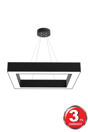 Quattro (schwarzes Gehäuse, weißes Licht) Moderner LED-Kronleuchter mit LED, Wohnzimmer, Küche, Wohnschlafzimmer, Pendelleuchte Quattro-S65 - 8