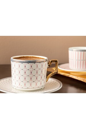 Rabecca Porzellan-Set mit 2 Kaffeetassen 90 ml rosa 10033966 - 5