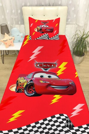 Racer Red Mcqueen Tagesdecke und Kissenbezug - 2