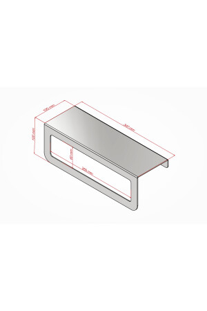 Raf Metal Havlu Askısı, Mutfak Banyo Raflı Havluluk, Metal Baharatlık Rafı Siyah TSRU0001 - 5