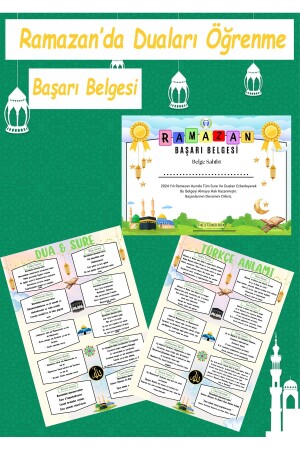 Ramadan-Gebets-Tutorial und dokumentieren Sie pädagogische Gebete und Suren-Aufkleber für Kinder - 1