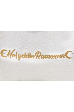 Ramadan-Monatsbanner-Poster Willkommen Ramadan handgeschriebenes Gold - 2