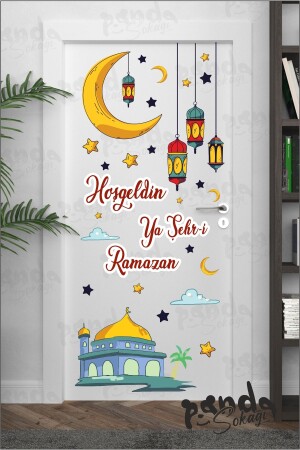 Ramazan Ayı Temalı Cam Duvar Süsleri Hoşgeldin Ramazan Sticker Seti Ramazan Süsleri - 3