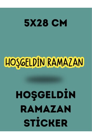 Ramazan Ayı Temalı Cam ve Duvar Süsleri Hoşgeldin Ramazan Sticker Seti papirus craft - 6