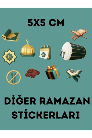 Ramazan Ayı Temalı Cam ve Duvar Süsleri Hoşgeldin Ramazan Sticker Seti papirus craft - 7