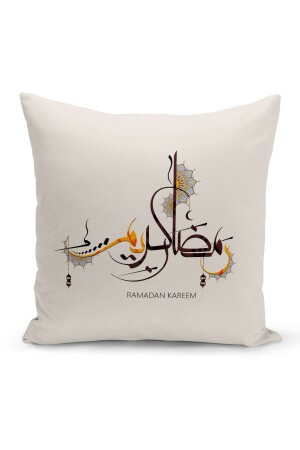 Ramazan Serisi Çift Tarafı Dijital Baskılı 4'lü Kırlent Kılıfı Seti (Ramadan Cushion Cover Set) - 4