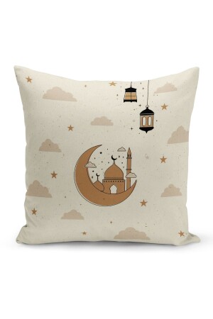 Ramazan Serisi Çift Tarafı Dijital Baskılı 4'lü Kırlent Kılıfı Seti (Ramadan Cushion Cover Set) - 3