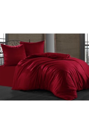 Ranforce Cotton Sheet Elastic Double Duvet Cover Set NEVRESİM_SET - 2