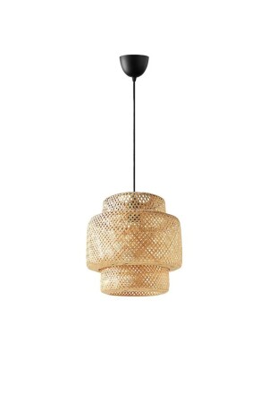 Rattan 30 cm Avize Bambu-İskandinav-Bohem-Modern Aydınlatma - 5