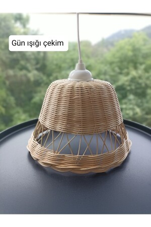 Rattan Avize Hasır Bambu Örgü AVZ0001 - 6