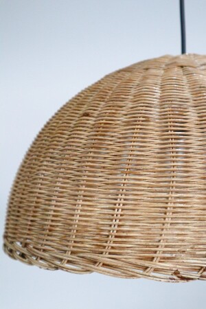 Rattan Bambu Avize Aydınlatma Abxlflfögl - 4