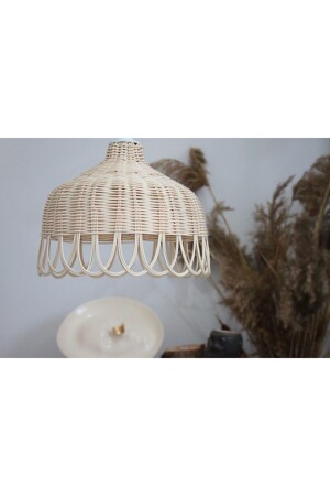 Rattan Bambu Hasır Avize - 2