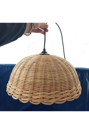 Rattan Bambu Hasır Avize RATTANAVIZEVEN2023001 - 1