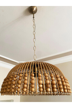 Rattan, Bambu, Hasır Sarkıt Avize Çap: 40 Cm bel083 - 7