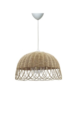 Rattan, Bambu, Hasır Sarkıt Avize Doğal Bambu Çap 30 Cm bel0029 - 2