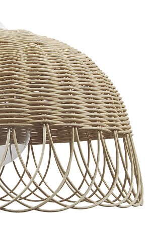 Rattan, Bambu, Hasır Sarkıt Avize Doğal Bambu Çap 30 Cm bel0029 - 8