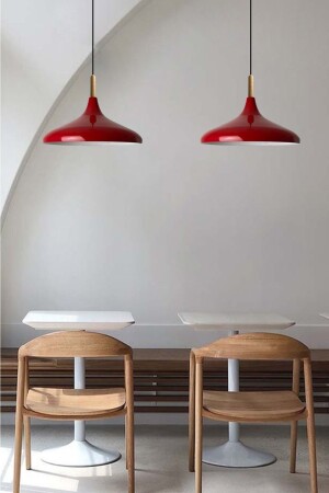 Red Champion Einzel-Kronleuchter aus Holz, Hängelampe, Wohnzimmer, Küche, Café, Boutique-Lampe, Beleuchtung, Kronleuchter BMM2066A - 7