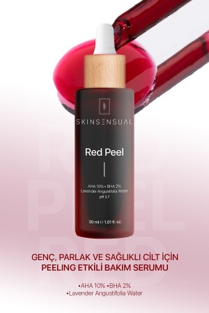 Red Peel (aha 10%- Bha 2%) Canlandırıcı Ve Cilt Tonu Eşitleyici Kırmızı Peeling Serum - 1