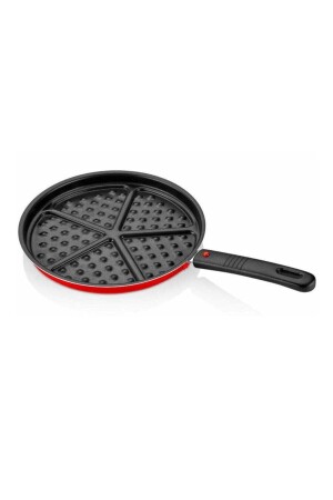 Redio Waffle Tava 26 Cm Tak-çıkar Saplı Kırmızı 2016ST023123228520 - 1