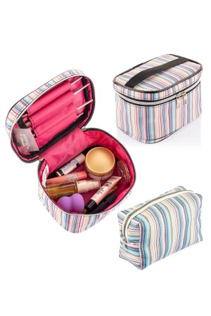 Reise-Make-up-Organizer, multifunktionale Kosmetiktasche - 2