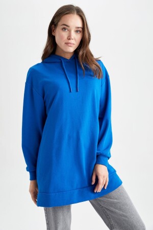 Relax Fit Kapüşonlu Sweatshirt Tunik Z2072az23sp - 1