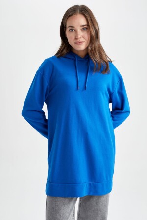 Relax Fit Kapüşonlu Sweatshirt Tunik Z2072AZ23SP - 4