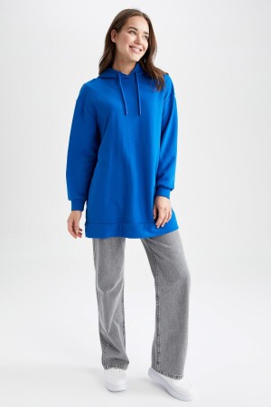 Relax Fit Kapuzen-Sweatshirt-Tunika Z2072AZ23SP - 2