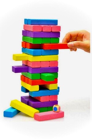 Renkli Jenga Zarı At Çekeceğin Rengi Belirle JENGADENGE - 3