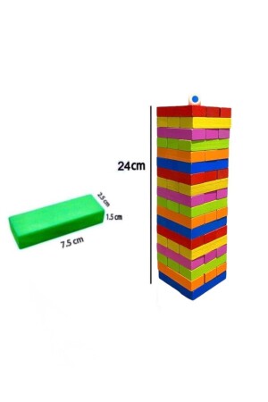 Renkli Jenga Zarı At Çekeceğin Rengi Belirle JENGADENGE - 8