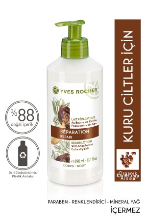 Reparierende Körpermilch für trockene Haut – Shea & Kokosnuss – 390 ml 78433 - 3