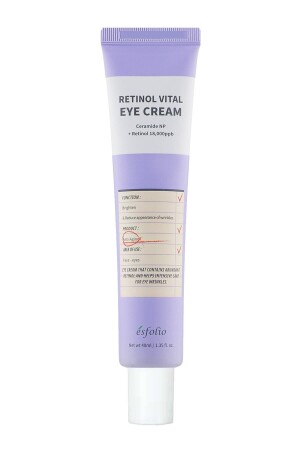 Retinol Göz Kremi Yeni Başlayanlar Için Göz Çevresi Aydınlatıcı Retinol Vital Eye Cream 40ml 8809589393457 - 2