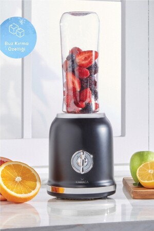 Retro Personal Kişisel Smoothie Blender Black - 2