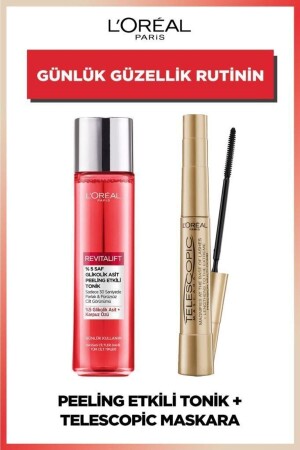 Revitalift 5 % reines Glykolsäure-Peeling-Effekt-Tonic 180 ml & teleskopische schwarze Mascara PKTGLKLKTNKTLSCPCMSKR - 1