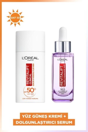 Revitalift Clinical Spf 50- Yüz Güneş Kremi 50ml &revitalift Filler %1.5 Saf Hyaluronik Asit Serum PKTUVFLDGLKLKTNK - 3