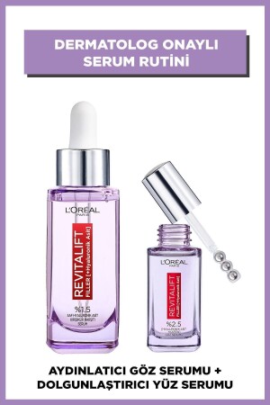 Revitalift Filler 1 %. 5 Anti-Falten-Serum mit reiner Hyaluronsäure und aufhellendes Augenserum PKTGZBKMST - 2