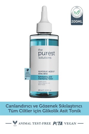 Revitalisierendes und porenstraffendes Glykolsäure-Tonikum für alle Haut, 200 ml - 2