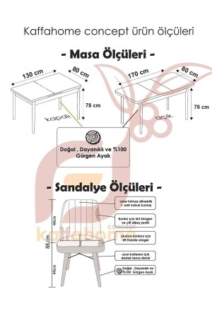 Riff Atlantic 80x130 cm ausziehbar für 6 Personen – Esstisch – Esstisch-Set – Grau - 8