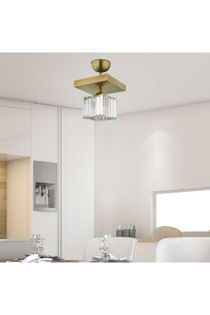 Rivia Eskitme Plafonyer Kristalli Taşlı Modern Tasarım Kristal Salon Avize 3416-01-FR - 4