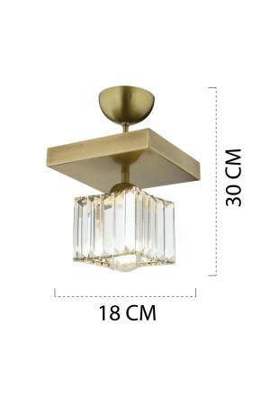 Rivia Eskitme Plafonyer Kristalli Taşlı Modern Tasarım Kristal Salon Avize 3416-01-FR - 9