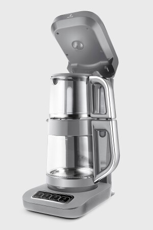 Robotea Pro 4 in 1 Konuşan Cam Çay Makinesi Cool Gray - 6