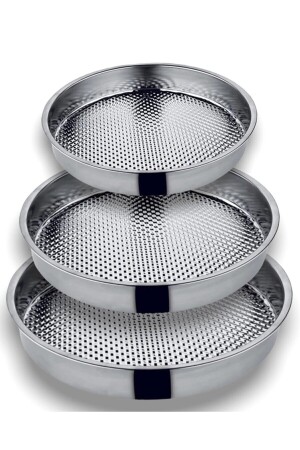 Rohes Fleischbällchen-Tablett und Becken, 3er-Set, 39–42–44 cm - 4