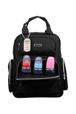 Roma Model Schwarz Mutter Babypflege Rucksack Thermoskanne Babyflasche Taschen Kinderwagen Kleiderbügel Apparat - 1