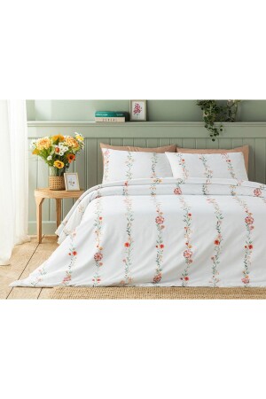 Romantic Line Dijital Baskılı Soft Cotton Çift Kişilik Nevresim Takımı 200x220 Cm Açık Pembe TYCLIKM0QN168672655816931 - 3