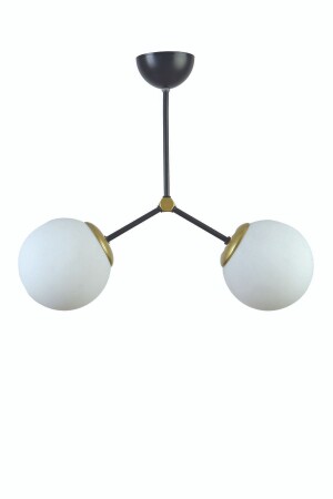 Romeo Modern Design Wohnzimmer Küche Schwarz Farbe Antik Detaillierter 2-teiliger Kronleuchter aus weißem Glas JLT01 - 3