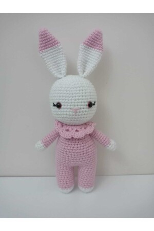 Rosa kleiner Hase Schlafbegleiter Amigurumi Bio-Spielzeug Oppemberabbit - 1