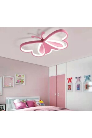 Rosa Schmetterling Kinderzimmer LED-Kronleuchter KELEBEK - 2