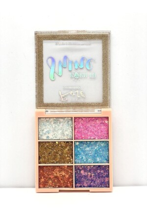 Rose Born To Shıne 6'lı Glitter - 6 Colors Glıtter Eyeshadow - 1