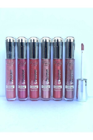 Rose Extreme Shine 6er-Pack Glitzer-Lipgloss – Glitzer-Plumber-Lipgloss - 2